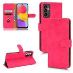 For Samsung Galaxy M13 4G Skin Feel Magnetic Flip Leather Phone Case(Rose Red)