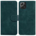 For Infinix Hot 11 2022 Skin Feel Pure Color Flip Leather Phone Case(Green)