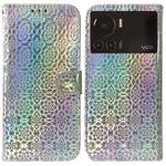 For Infinix Note 12 VIP Colorful Magnetic Buckle Leather Phone Case(Silver)