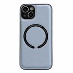 For iPhone 13 Pro Litchi Texture Magsafe Magnetic Phone Case For iPhone 14 Pro(Sierra Blue)