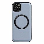For iPhone 11 Pro Max Litchi Texture Magsafe Magnetic Phone Case (Sierra Blue)