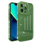 For iPhone 14 Shinning Diamond Space Shockproof Phone Case (Green)