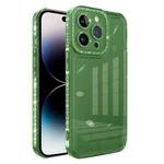For iPhone 14 Pro Max Shinning Diamond Space Shockproof Phone Case (Green)