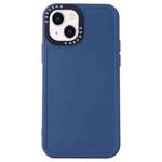 For iPhone 14 Plus Black Lens Frame TPU Phone Case (Royal Blue)