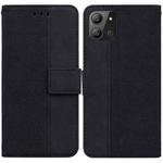 For Infinix Hot 11 2022 Geometric Embossed Leather Phone Case(Black)