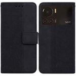 For Infinix Note 12 VIP Geometric Embossed Leather Phone Case(Black)