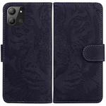 For Infinix Hot 11 2022 Tiger Embossing Pattern Horizontal Flip Leather Phone Case(Black)