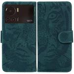 For Infinix Note 12 VIP Tiger Embossing Pattern Horizontal Flip Leather Phone Case(Green)