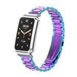 For Xiaomi Mi Band 7 Pro Three-Bead Metal Watch Band(Colorful)