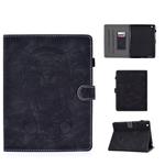For iPad 2 3 4 Embossed Elephant Pattern Horizontal Flip PU Leather Case with Sleep Function & Magnetic Buckle & Bracket and Card Slot(Black)