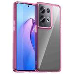 For OPPO Reno8 Pro India Colorful Series Acrylic + TPU Phone Case(Transparent Pink)