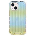 For iPhone 14 Plus Colorful Series Luggage Colored Ribbon Phone Case (Blue+Yellow)