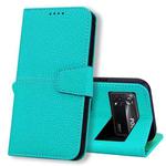 For Xiaomi Poco M4 Pro 4G Litchi RFID Leather Phone Case(Malachite Blue)