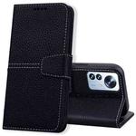 For Xiaomi 12 / 12X Litchi RFID Leather Phone Case(Black)