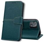 For iPhone 14 Plus Litchi RFID Leather Phone Case (Green)