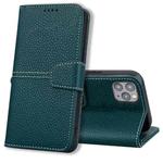 For iPhone 13 Pro Litchi RFID Leather Phone Case (Green)