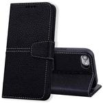 For iPhone SE 2022 / SE 2020 / 8 / 7 Litchi RFID Leather Phone Case(Black)