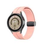 For Samsung Galaxy Watch5 40mm / 44mm / Pro 45mm Folding Buckle Silicone Watch Band(Pink)