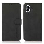 For Nothing Phone 1 KHAZNEH Matte Texture Leather Phone Case(Black)