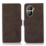 For Huawei Honor X40i KHAZNEH Matte Texture Leather Phone Case(Brown)