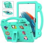 Handle Kickstand Children EVA Shockproof Tablet Case For Samsung Galaxy Tab A8 10.5 2022/2021 / Lenovo Tab M10 Plus 3rd Gen TB125FU 2022 10.6 inch / Huawei MatePad Pro 2021/2019 / Nokia T20 10.36 2021(Mint Green)