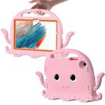 For Samsung Galaxy Tab A8 10.5 2021 Octopus Style EVA + PC Tablet Case with Strap(Pink)