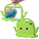For Samsung Galaxy Tab A8 10.5 2021 Octopus Style EVA + PC Tablet Case with Strap(Grass Green)