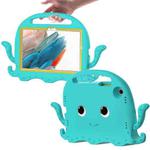 For Samsung Galaxy Tab A8 10.5 2021 Octopus Style EVA + PC Tablet Case with Strap(Glacial Green)