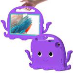 For Samsung Galaxy Tab A8 10.5 2021 Octopus Style EVA + PC Tablet Case with Strap(Purple)