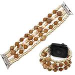 Bohemian Hand Beaded Watch Band For Apple Watch Ultra 49mm / Series 8&7 45mm / SE 2&6&SE&5&4 44mm / 3&2&1 42mm(WB220022A)