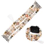 Bohemian Hand Beaded Watch Band For Apple Watch Ultra 49mm / Series 8&7 45mm / SE 2&6&SE&5&4 44mm / 3&2&1 42mm(WB220016A)