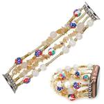 Bohemian Hand Beaded Watch Band For Apple Watch Ultra 49mm / Series 8&7 45mm / SE 2&6&SE&5&4 44mm / 3&2&1 42mm(WB220017C)