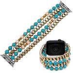 Bohemian Hand Beaded Watch Band For Apple Watch Series 7 41mm / 6&SE&5&4 40mm / 3&2&1 38mm(WB220008A)