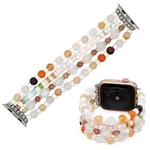 Bohemian Hand Beaded Watch Band For Apple Watch Series 8&7 41mm / SE 2&6&SE&5&4 40mm / 3&2&1 38mm(WB220013A)