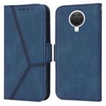 For Nokia G20 / G10 / 6.3 Embossing Stripe RFID Leather Phone Case(Blue)
