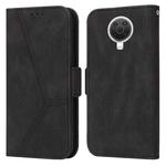 For Nokia G20 / G10 / 6.3 Embossing Stripe RFID Leather Phone Case(Black)