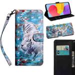 For Samsung Galaxy M13 4G 3D Painted Pattern Leather Phone Case(Tiger)