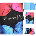For iPad Pro 11 2020 Sewing Thread TPU Left and Right Flat Leather Tablet Case with Sleep Function & Card Slot & Buckle Anti-skid Strip and Pen Cover(Butterfly Love)