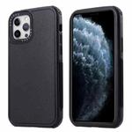 For iPhone 11 3 in 1 Four Corner Shockproof Phone Case (Black+Black)