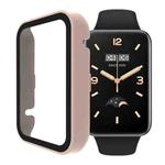 For Xiaomi Mi Band 7 Pro PC + Tempered Glass Integrated Watch Case(Pink)