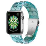 Five-bead Resin Watch Band For Apple Watch Ultra 49mm / Series 8&7 45mm / SE 2&6&SE&5&4 44mm / 3&2&1 42mm(Milky Way Green)