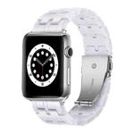 Five-bead Resin Watch Band For Apple Watch Series 8&7 41mm / SE 2&6&SE&5&4 40mm / 3&2&1 38mm(Starlight White)