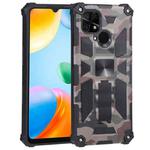 For Xiaomi Redmi 10C 4G / Poco C40 Camouflage Armor Kickstand TPU + PC Magnetic Phone Case(Army Green)