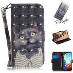 For LG K40S 3D Formula Pattern Magnetic Attraction Horizontal Flip Leather Case with Lanyard, Support Holder & Card Slot & Wallet(Embrace The Cat)