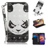 For Motorola Moto E6 Play 3D Formula Pattern Magnetic Attraction Horizontal Flip Leather Case with Lanyard, Support Holder & Card Slot & Wallet(Angry Bear)