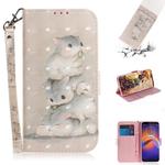 For Motorola Moto E6 Play 3D Formula Pattern Magnetic Attraction Horizontal Flip Leather Case with Lanyard, Support Holder & Card Slot & Wallet(Three Squirrels)