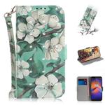 For Motorola Moto E6 Play 3D Formula Pattern Magnetic Attraction Horizontal Flip Leather Case with Lanyard, Support Holder & Card Slot & Wallet(Watercolor Flowers)