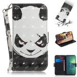 For Motorola Moto G8 Plus 3D Formula Pattern Magnetic Attraction Horizontal Flip Leather Case with Lanyard, Support Holder & Card Slot & Wallet(Angry Bear)