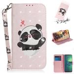 For Motorola Moto G8 Plus 3D Formula Pattern Magnetic Attraction Horizontal Flip Leather Case with Lanyard, Support Holder & Card Slot & Wallet(Love-heart Bear)