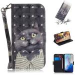 For Galaxy S20 3D Formula Pattern Magnetic Attraction Horizontal Flip Leather Case with Lanyard, Support Holder & Card Slot & Wallet(Embrace The Cat)